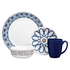 Shop for bowls in kitchen & dining. A Bold Pattern Brings A Dash Of The Mediterranean To This Dinnerware Set Corelle Dinnerware Dinnerware Dinnerware Set