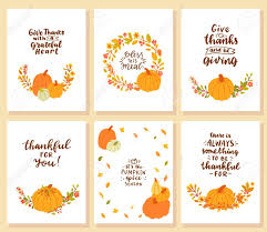 I say that one a lot. Set Of Thanksgiving Cards Give Thanks With Grateful Heart Royalty Free Cliparts Vectors And Stock Illustration Image 132047463