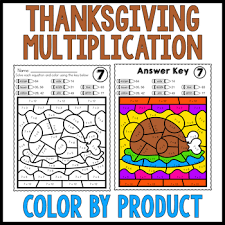 Coloring squared would like for you to enjoy free 4th grade math pages for you to download. Thanksgiving Multiplication Color By Number Worksheets Teaching Resources Tpt