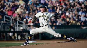 Michigan beat Vanderbilt, 7-4, in game one of the College World Series  Finals