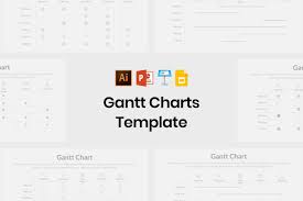 gantt chart template by slidequest on creativemarket