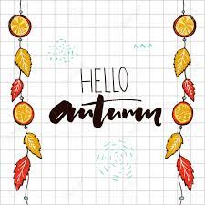 Disponible en tamaño grande y pequeño descripción: Hola Otono Inscripcion En El Cuaderno De Papel Cuadrado Colgantes Decoraciones De Guirnaldas De Otono Con Rodajas De Naranja Y Hojas Doradas Ilustraciones Vectoriales Clip Art Vectorizado Libre De Derechos Image 66041409