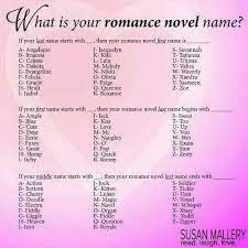 Pin By Megan Storr On Miscellaneous Funny Name Generator Funny Names Romance Novels
