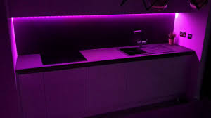 Kitchen Philips Hue Light Strip Changing Color Youtube