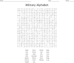 Ipa the phonetic representation of language this site is not affiliated with the international phonetic association. Military Alphabet Word Search Wordmint