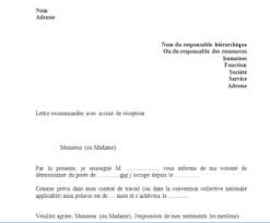 Modele Lettre De Demission Avec Preavis En Word Doc Lettre De Demission Word Doc Lettre A