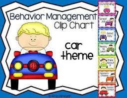 behavior management clip chart car theme