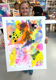 Abstract Scraper Painting Kids Art Classes Camps Parties And Events Small Hands Big Art Abstract Art Lesson Abstract Art Projects Elementary Art