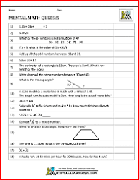 More or less than worksheets to 20. Mental Math 5th Grade