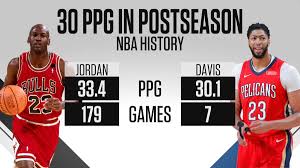 Team statistics atlanta hawks boston celtics brooklyn nets charlotte hornets chicago bulls cleveland cavaliers dallas mavericks denver nuggets detroit pistons golden state warriors houston rockets indiana pacers la clippers los angeles lakers memphis grizzlies. Espn Stats Info On Twitter Only Two Players In Nba History Have Averaged 30 Points Per Game In The Playoffs Michael Jordan And Anthony Davis