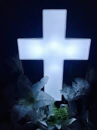 Solar Lighted Cross The Cross Of Christ Solar Lights Cross
