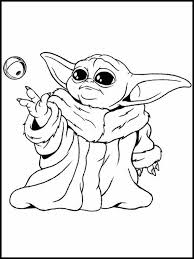 Pages to color yoda to print out. Mandalorian Baby Yoda Coloring Sheet 24
