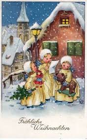 Pin Di Jean Bardeen Su Vintage Cards Biglietti Di Natale Vintage Immagini Di Natale Angeli Di Natale