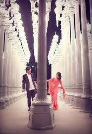 Lacma Lights Engagement Photoshoot Engagement Poses Cute Engagement Photos