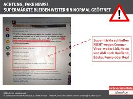 But the perpetrators of these hoaxes rarely face justice. Coronavirus Achtung Falschmeldungen Verbraucherzentrale Hamburg