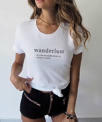 Wanderlust Definition Shirt Travel Shirt Tumblr Clothing Etsy Travel Shirts T Shirts For Women Wanderlust Shirts