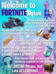 49 welcome back memes ranked in order of popularity and relevancy. Fortnite Detox Poster Welcome Back To School Funny Classroom Poster