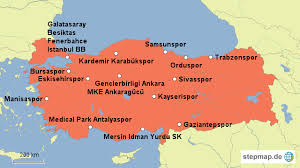 Ligi atatürk cup deprem cup federation cup cemal gürsel cup donanma cup tsyd cup chancellor cup. Super Lig 2011 12 Von Blueska Landkarte Fur Die Turkei