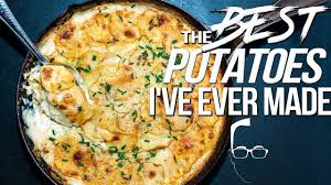 Life Changing Scalloped Potatoes Aka The Best Potatoes I Ve Ever Made Sam The Cooking Guy 4k Youtube Scalloped Potatoes Cooking Food Vids