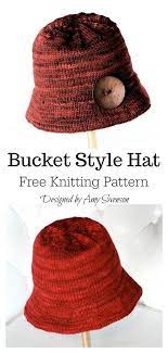6 Bucket Style Hat Free Knitting Pattern And Paid Knitting Patterns Free Hats Free Knitting Knitted Hats
