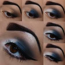 Black And White Eyeshadow Looks Black Blue White Makeup Tutorial Artistry Makeup Purple Eye Makeup