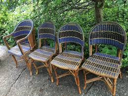 Antique French Bistro Rattan Chairs French Country Chairs French Country Bistro Chairs Vintage Blue Ra French Country Chairs French Antiques Rattan Chair