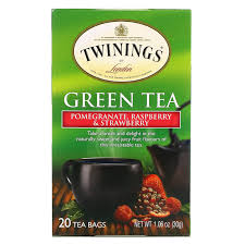 Twinings Green Tea Pomegranate Raspberry Strawberry 20 Tea Bags 1 06 Oz 30 G Iherb