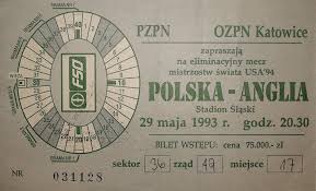 Drugi i jak dotąd ostatni mecz towarzyski między polską a anglią. Polska Anglia 1 1 29 05 1993