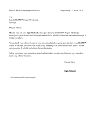 Download contoh surat pernyataan mengundurkan diri dari sekolah (doc). Contoh Surat Pengunduran Diri Guru Yang Baik Dan Formal Detiklife