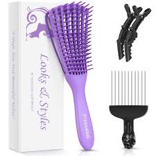 Buy detangling hair brush at best price in aliexpress. Buy Detangling Brush Hair Detangler Brush For Natural Hair Hair Brush Comb For African American 3a To 4c Texture Kinky Wavy Curly Coily Thick Long Dry Wet Hair Detangling Knots Easily No Pull No Pain Online In Turkey