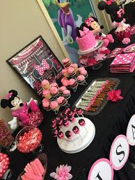 Minnie Mouse Candy Table Minnie Mouse First Birthday Minnie Mouse Birthday Theme Minnie Mouse Birthday Party Decorations