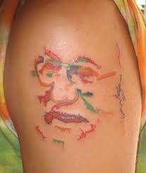 Grateful Dead Tattoos: GD Tattoo #96 Jerry Garcia in Abstract