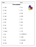 Free french colour by letter halloween worksheets. Alphabet Worksheet French Teachers Pay Teachers