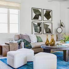 Clean Lines Bright Accents Strike The Right Balance Luxe Interiors Design Interior Design Luxe Living Room Luxe Interiors