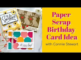 Cards can feature a video, playlist, channel, or link. Paper Scrap Birthday Card Idea Youtube Card Making Birthday Birthday Cards Card Making