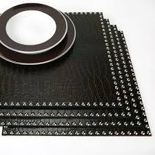 Black On Pinterest 1051 Pins White Placemats Placemats Modern Table Linens