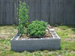 Raised bed garden with fencing and benches. Cinder Blocks Are An Easy Way To Build Raised Garden Beds Riverheadlocal