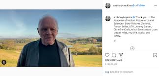 The best actor winner at the 2021 oscars took to social m media to post his acceptance speech. Fvanphyo8i5f9m