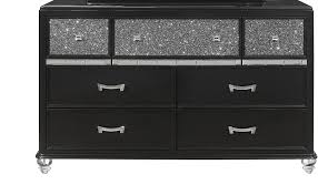 Black And Silver Dresser Sonia Dresser Sonia Global Furniture Usa Dressers In 2020 Black And Silver Bedroom Global Furniture Usa Wooden Dresser