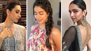 By hairstyles cool07/22/201907/22/2019leave a comment on curly hairstyles ethnic hair. The Best Hairstyles For Every Kind Of Sari And Lehenga Neckline Vogue India Vogue India