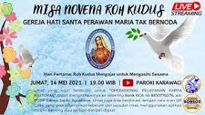 Tahun baru kaum indian mapuche pelita hati: Misa Novena Roh Kudus 2021 Hari Ke 1 Youtube