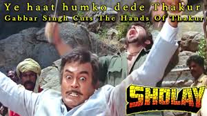Free fire is the ultimate survival shooter game available on mobile. Gabbar Singh Cuts The Hands Of Thakur Action Scene From Sholay Hindi Movie Youtube