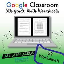 Welcome to the bcsd math worksheet depot. Math Worksheets 5th Grade Digital Bundle Google Classroom Distance Learning
