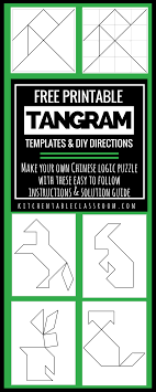 Printable Tangrams An Easy Diy Tangram Template The Kitchen Table Classroom Tangram Puzzles Tangram Learning Worksheets