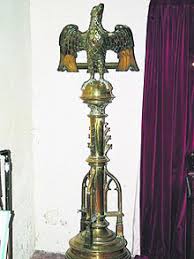 The lectern and gavel that were initially reported stolen were found. Brass Lectern Stolen From Wiltshire Church Turns Up At Romanian Antique Fair