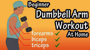 arm workout with dumbbells weights