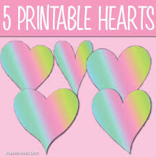 Along with the tracks run to me and destiny, young hearts run free went to number eight on the dance/disco charts. Five Free Printable Rainbow Heart Templates Make Breaks
