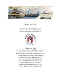 Mayor Steve Adler Mayor Pro Tem Natasha Harper-Madison, District 1 Council  Member Vanessa Fuentes, District 2 Council Member Sab