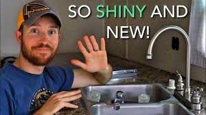 installing an rv kitchen faucet
