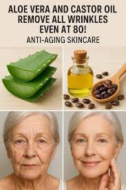 Anti-aging skincare with vera and castor oil